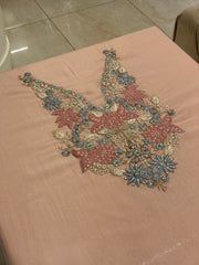 Luxury Soft Organza Embroidered Unstitched Suit