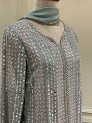Noor-e-Maheen Chinon Sharara Set