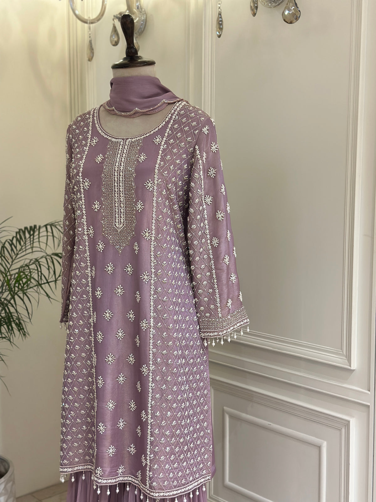 Noor-e-Lavanya Chinon Gharara Set