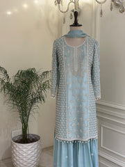 Noor-e-Lavanya Chinon Gharara Set