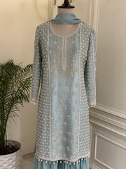 Noor-e-Lavanya Chinon Gharara Set