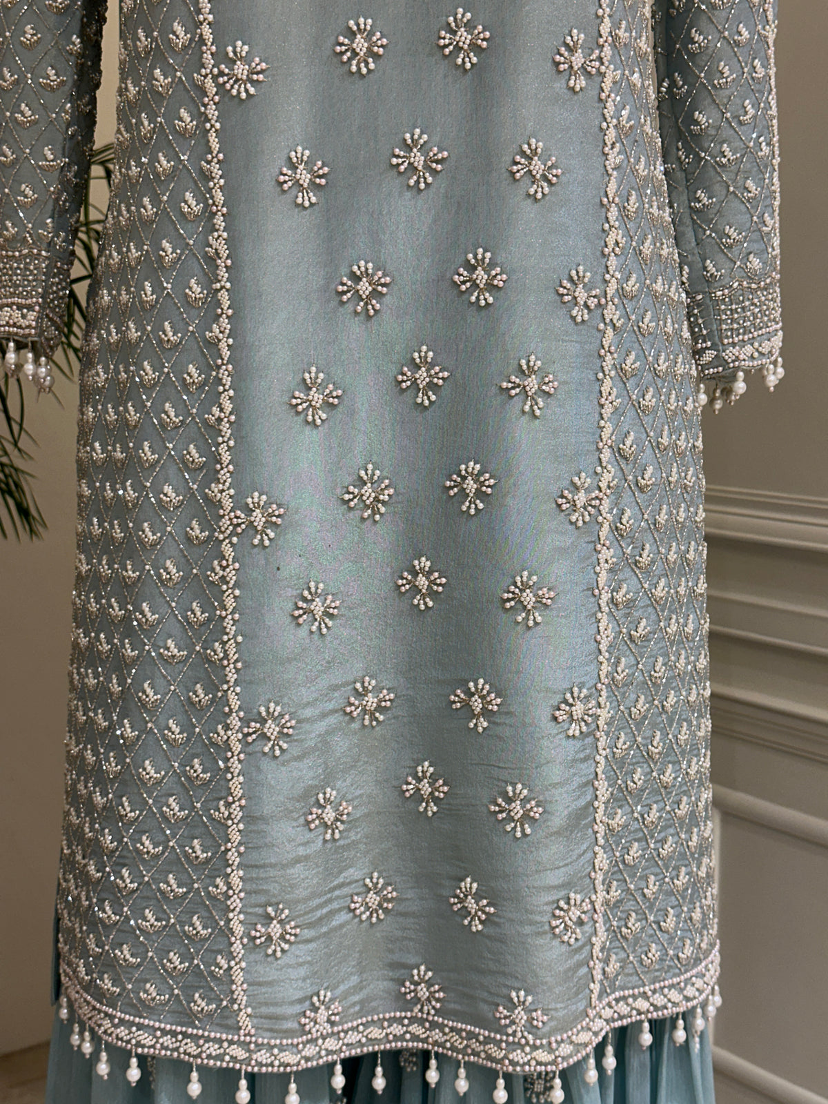 Noor-e-Lavanya Chinon Gharara Set