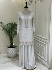 Noor-e-Safiya Chinon Sharara Set