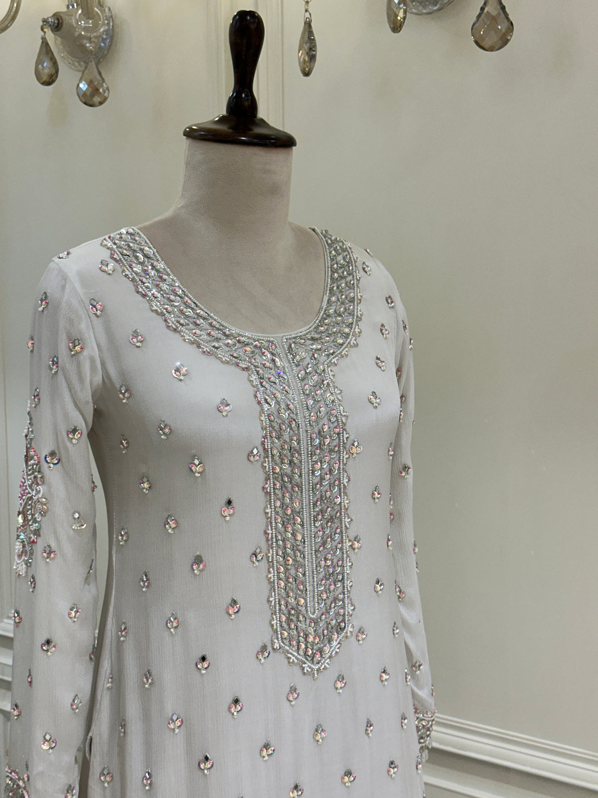 Noor-e-Safiya Chinon Sharara Set