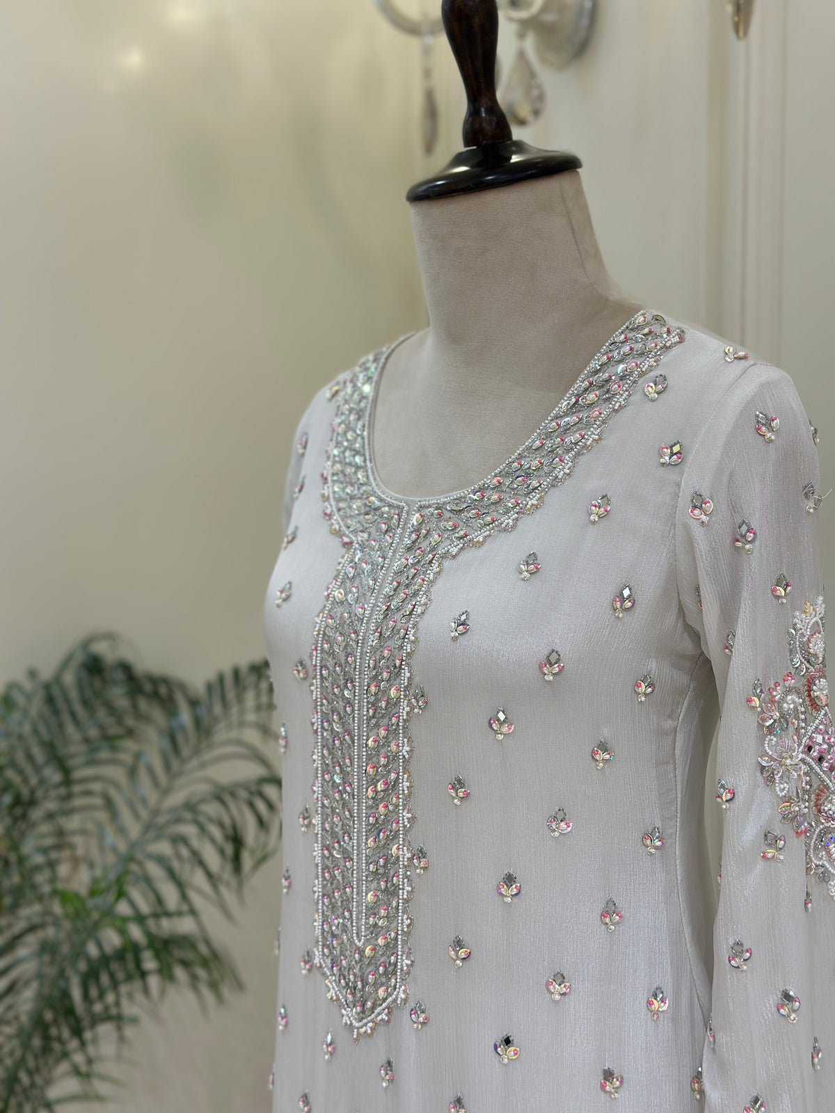 Noor-e-Safiya Chinon Sharara Set