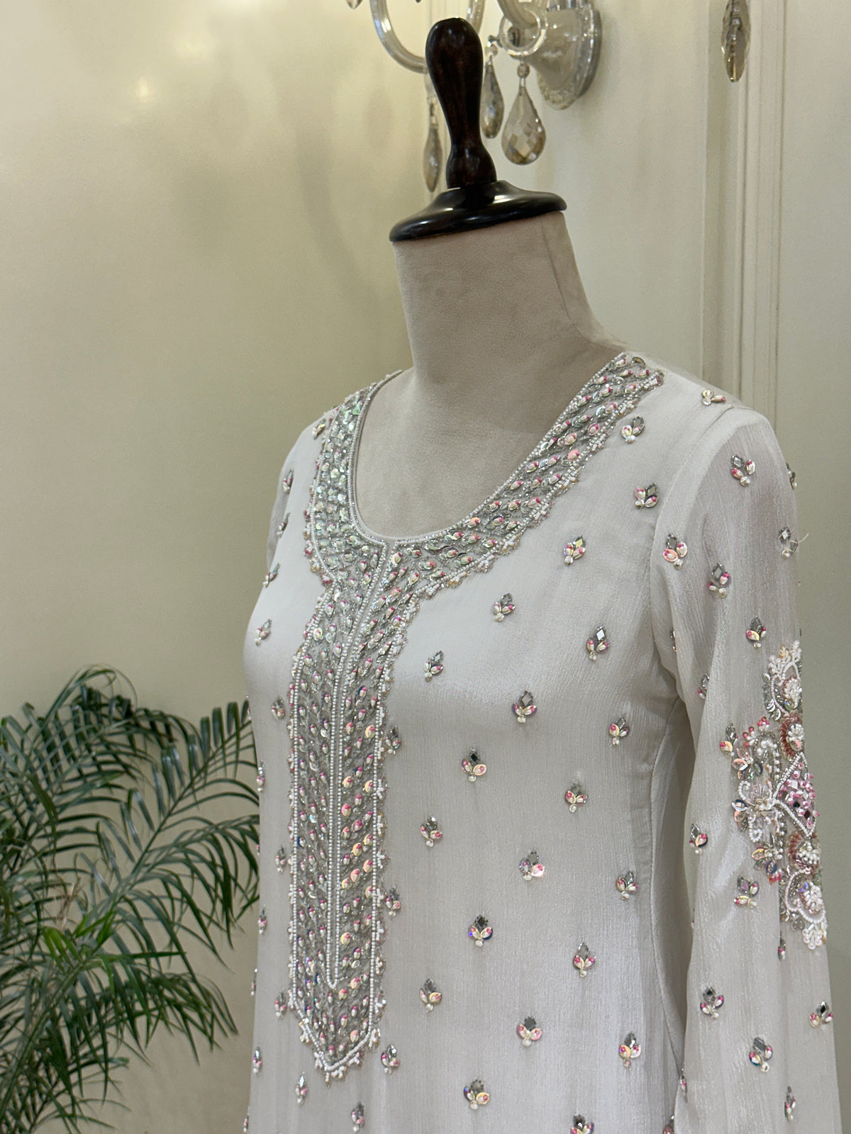 Noor-e-Safiya Chinon Sharara Set