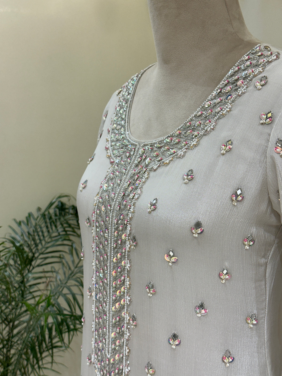 Noor-e-Safiya Chinon Sharara Set
