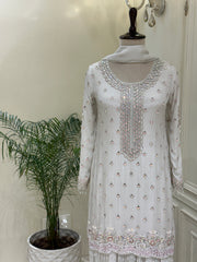 Noor-e-Safiya Chinon Sharara Set