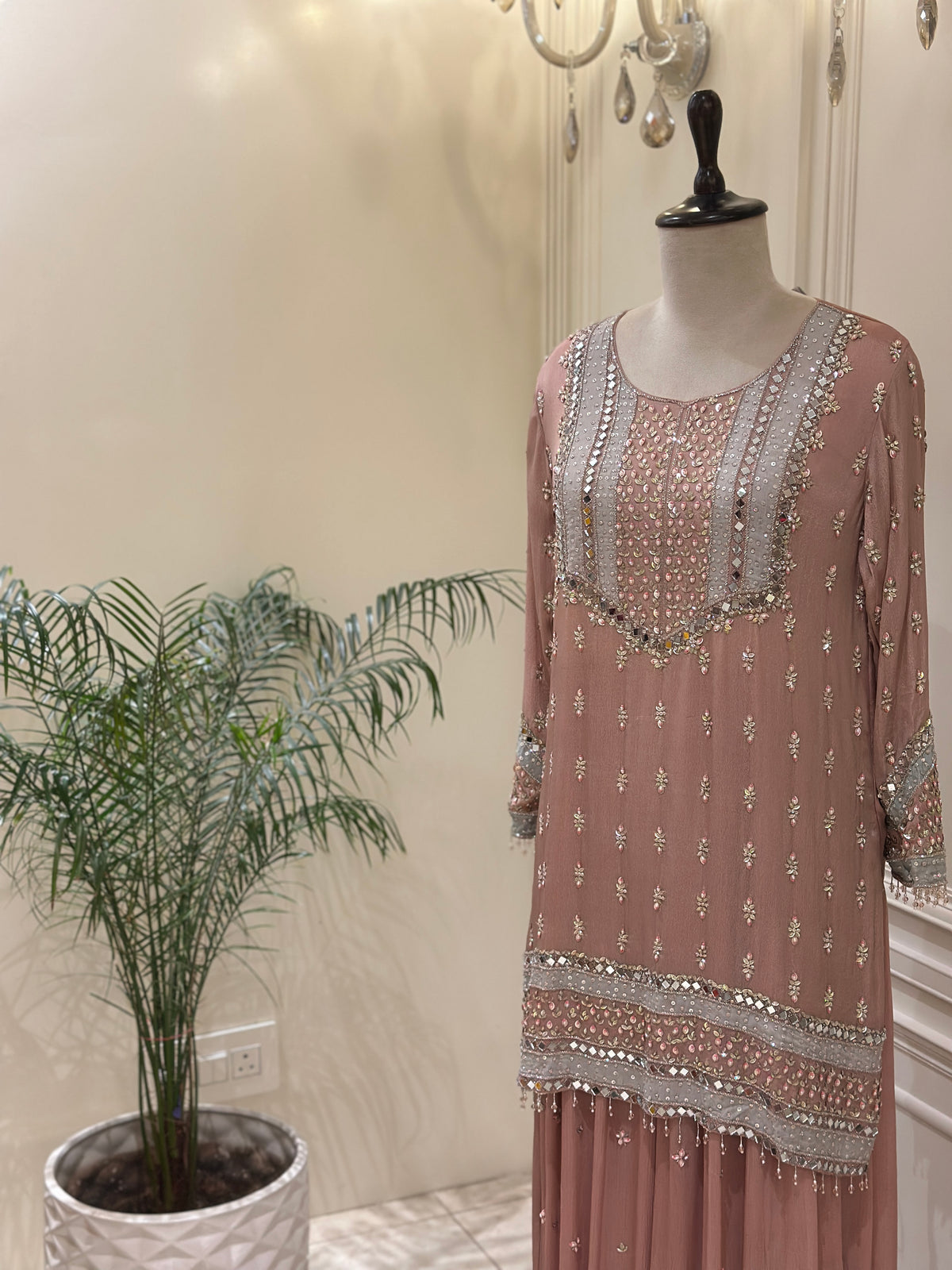 Noor-e-Rouhi Chinon Embellished Sharara Set