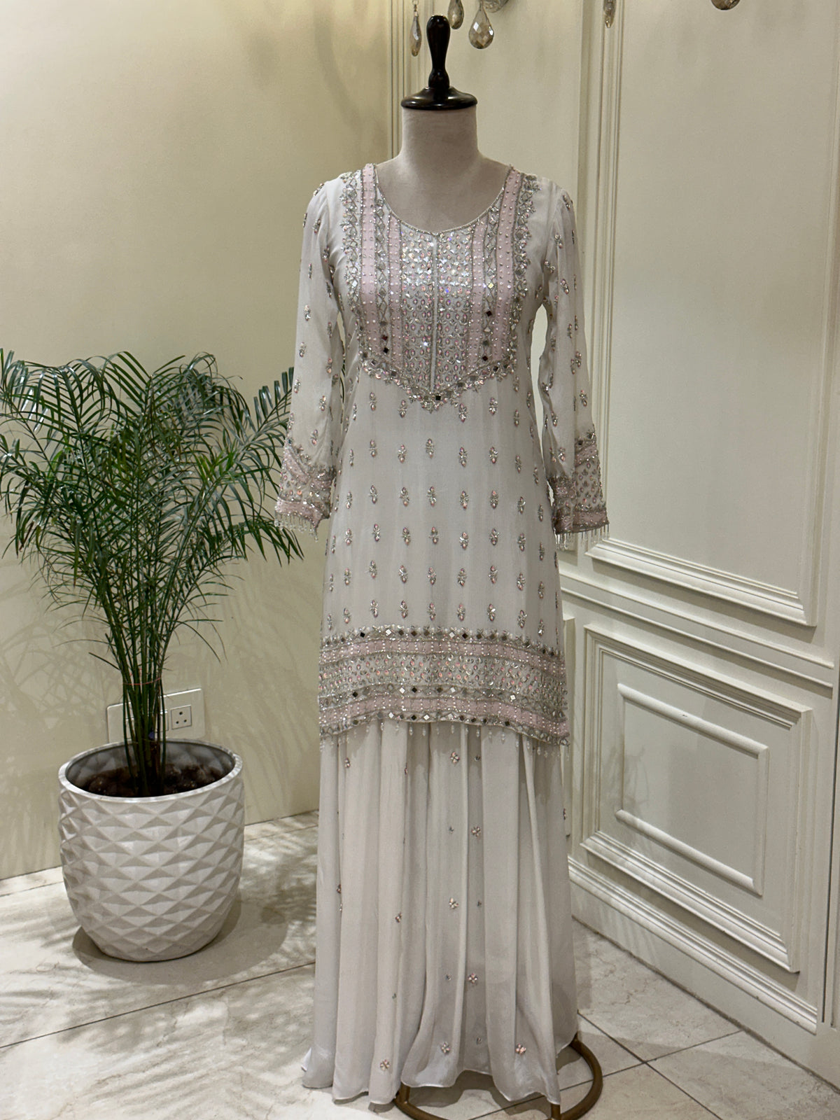 Noor-e-Rouhi Chinon Embellished Sharara Set