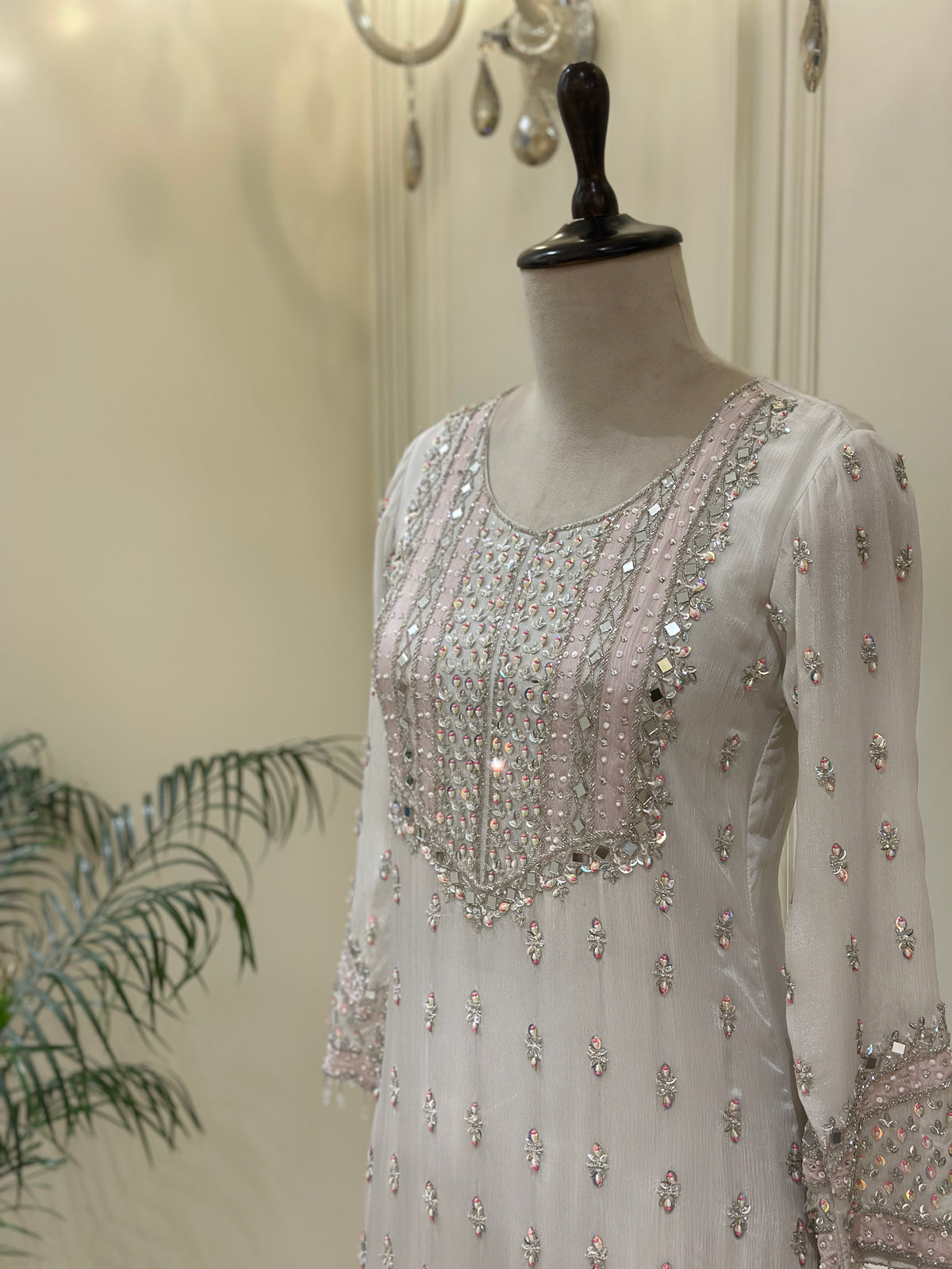 Noor-e-Rouhi Chinon Embellished Sharara Set