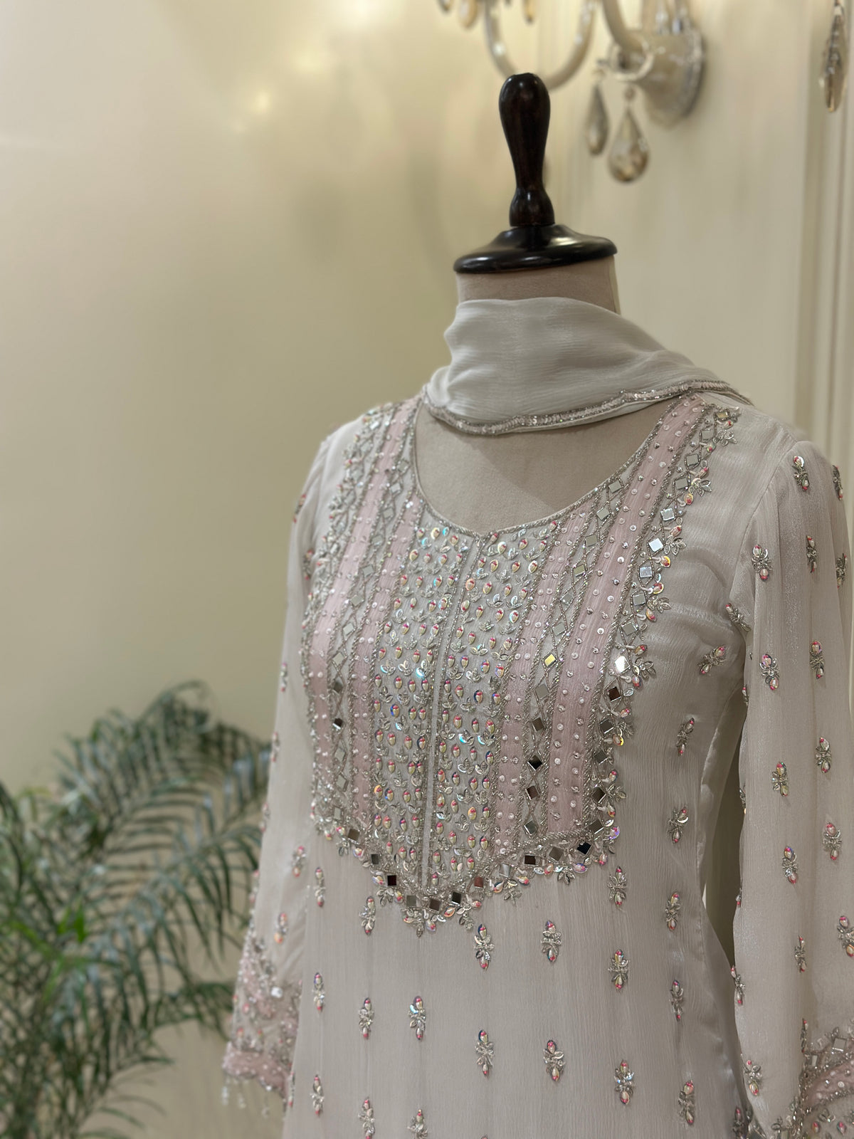 Noor-e-Rouhi Chinon Embellished Sharara Set