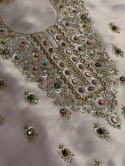 Premium Designer Suit with Intricate Handwork & Jewel Accents