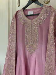 Noor-e-Gulrukh Tissue Silk Anarkali Set