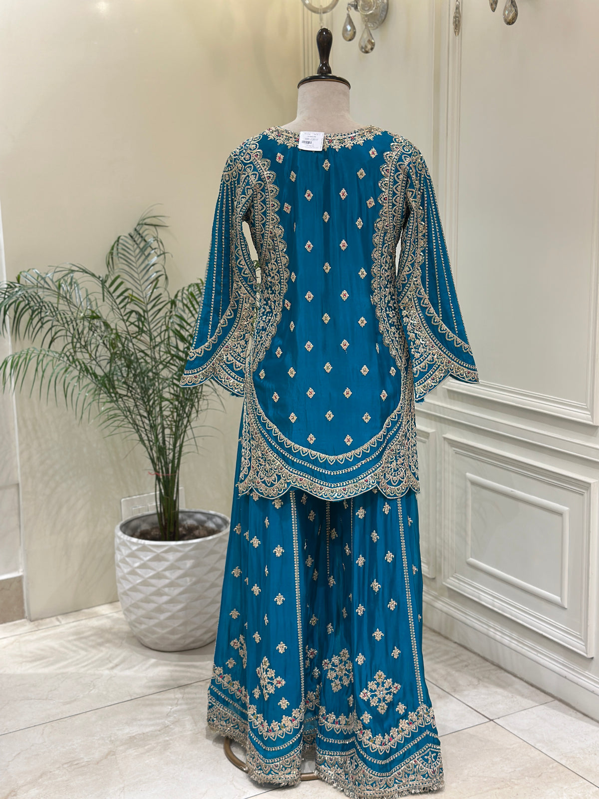 Noor-e-Safiya Chinon Sharara Set