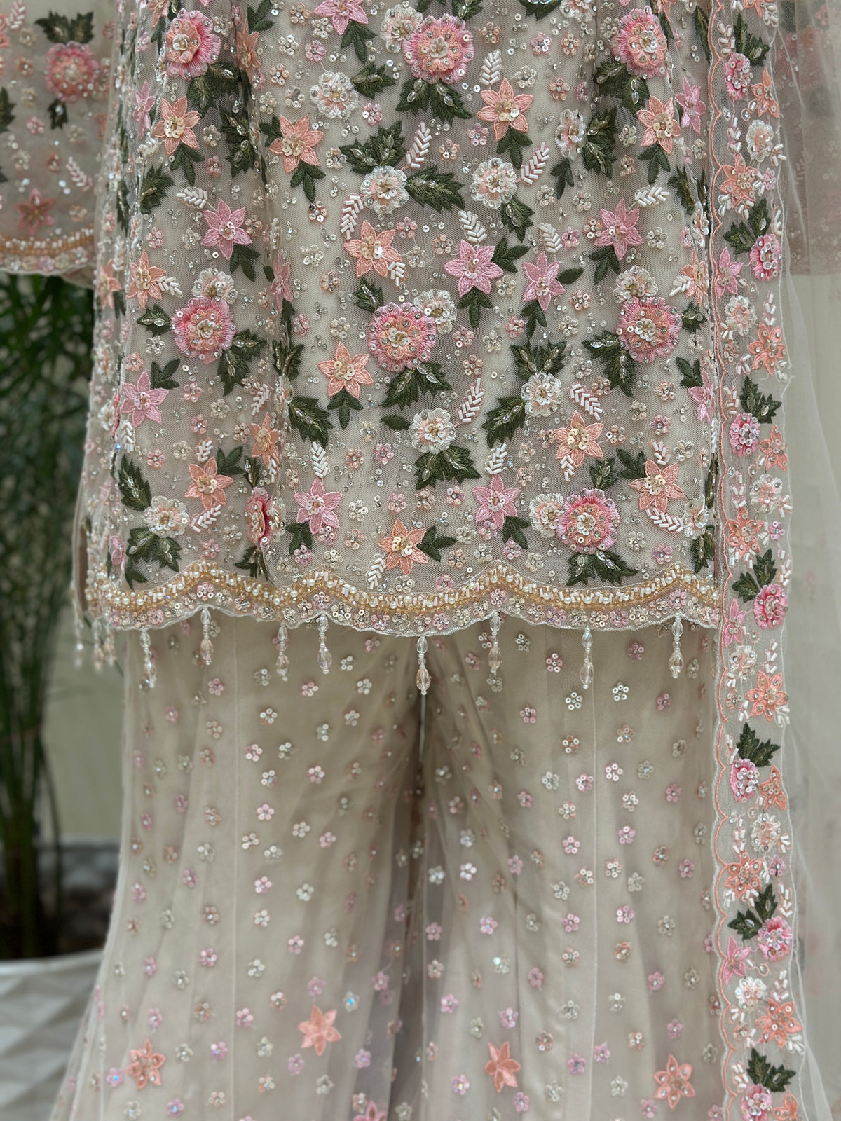 Noor-e-Gulrukh Net Sharara Set