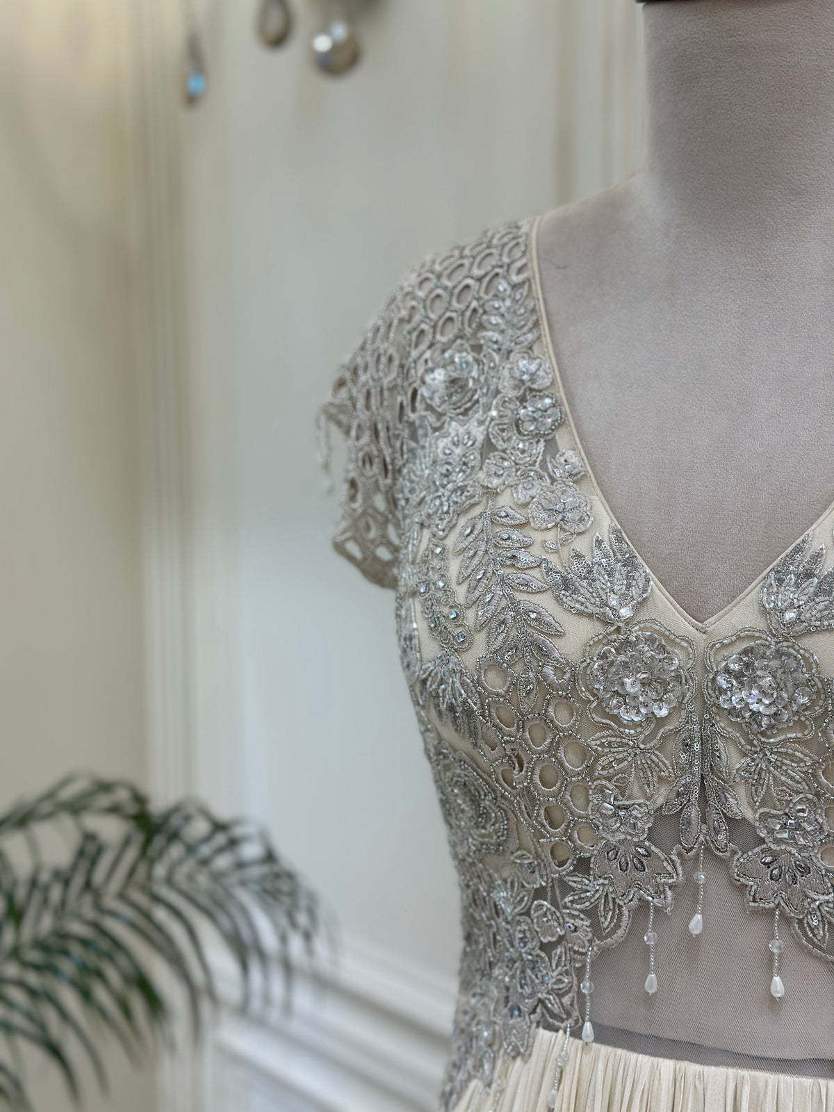 Noor-e-Elara Indo-Western Chinon Gown
