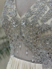 Noor-e-Elara Indo-Western Chinon Gown