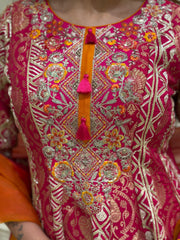 Noor-e-Zareefa Upada Silk Anarkali Set