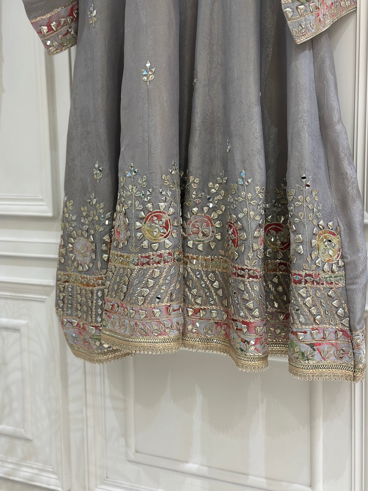 Handcrafted Tissue Anarkali Set