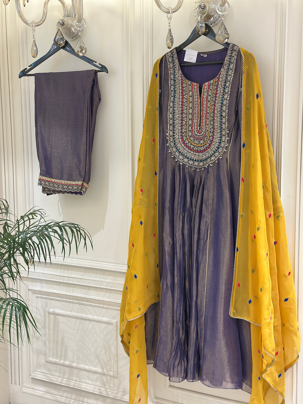Noor-e-Tissue Embellished Suit Set