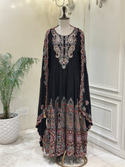 Hand-Embellished Chinon Anarkali Set