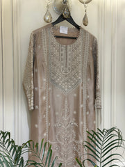 Pure Silk Hand-Embellished Suit Set