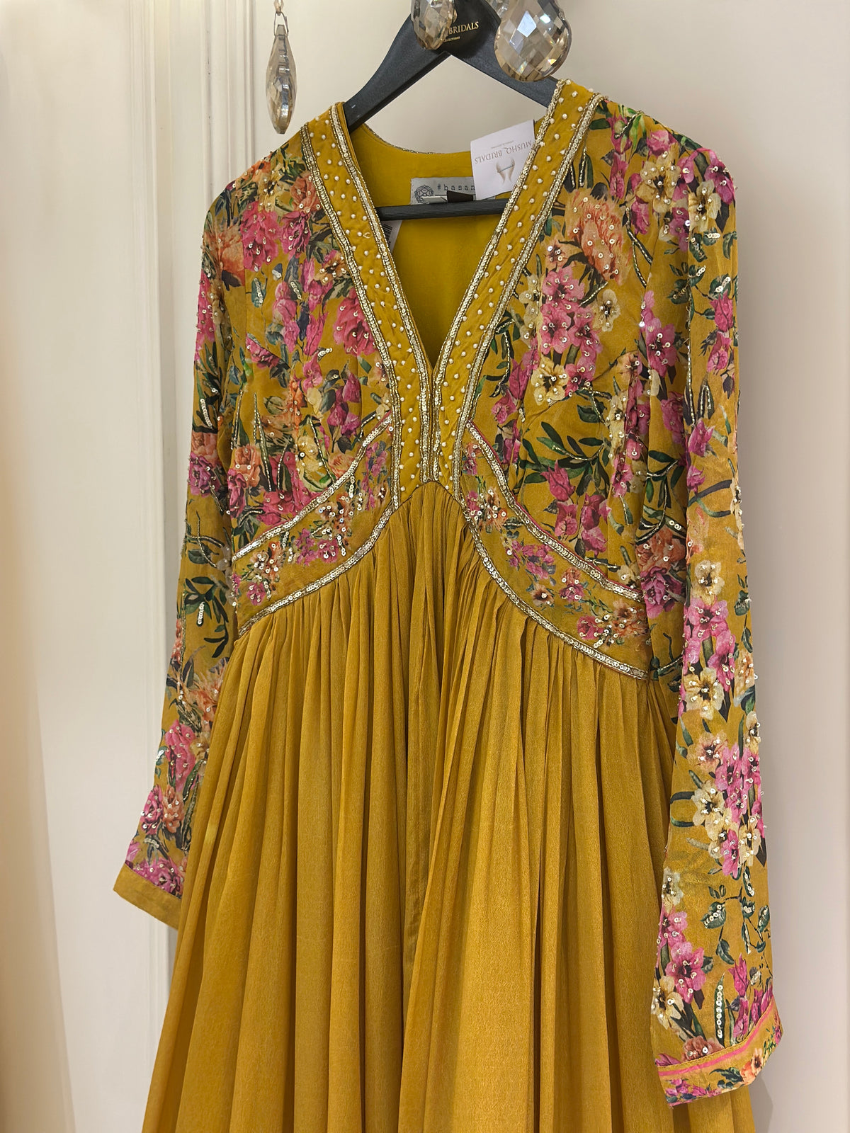 Mehr-e-Noor Embellished Chinon Gown