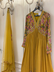 Mehr-e-Noor Embellished Chinon Gown