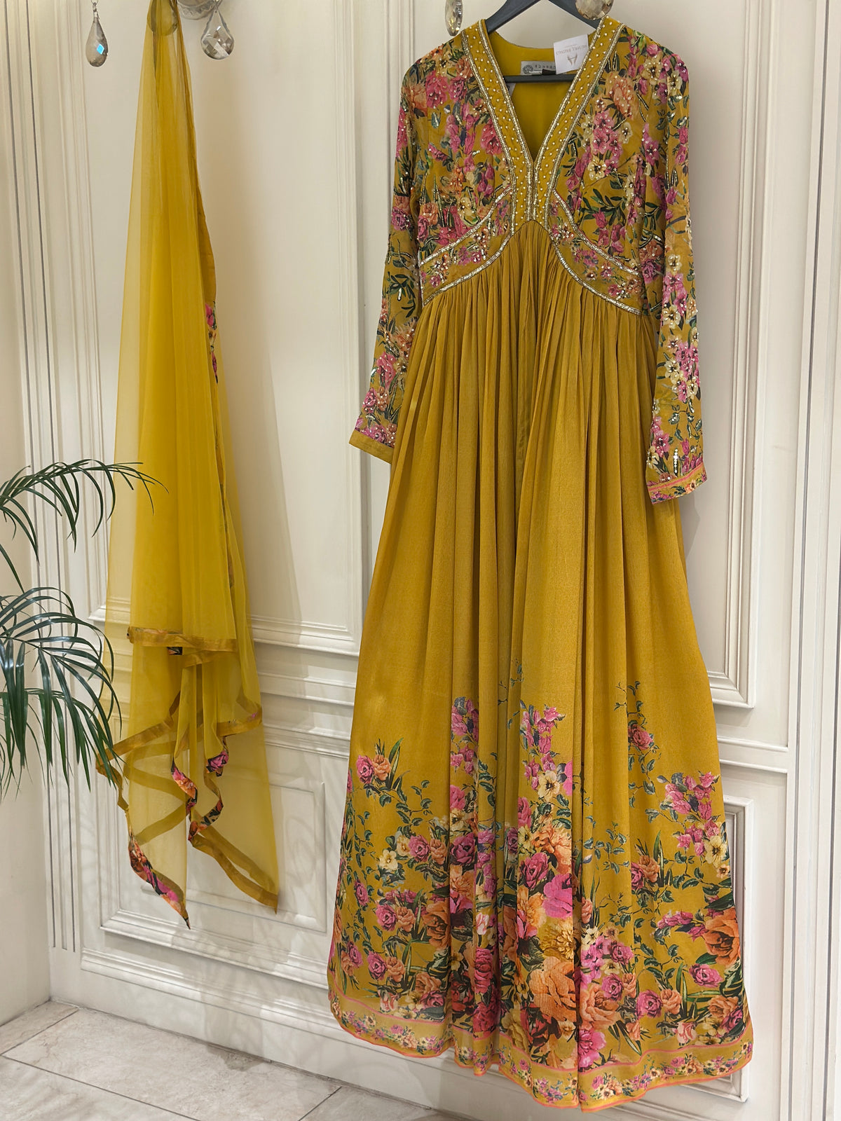 Mehr-e-Noor Embellished Chinon Gown