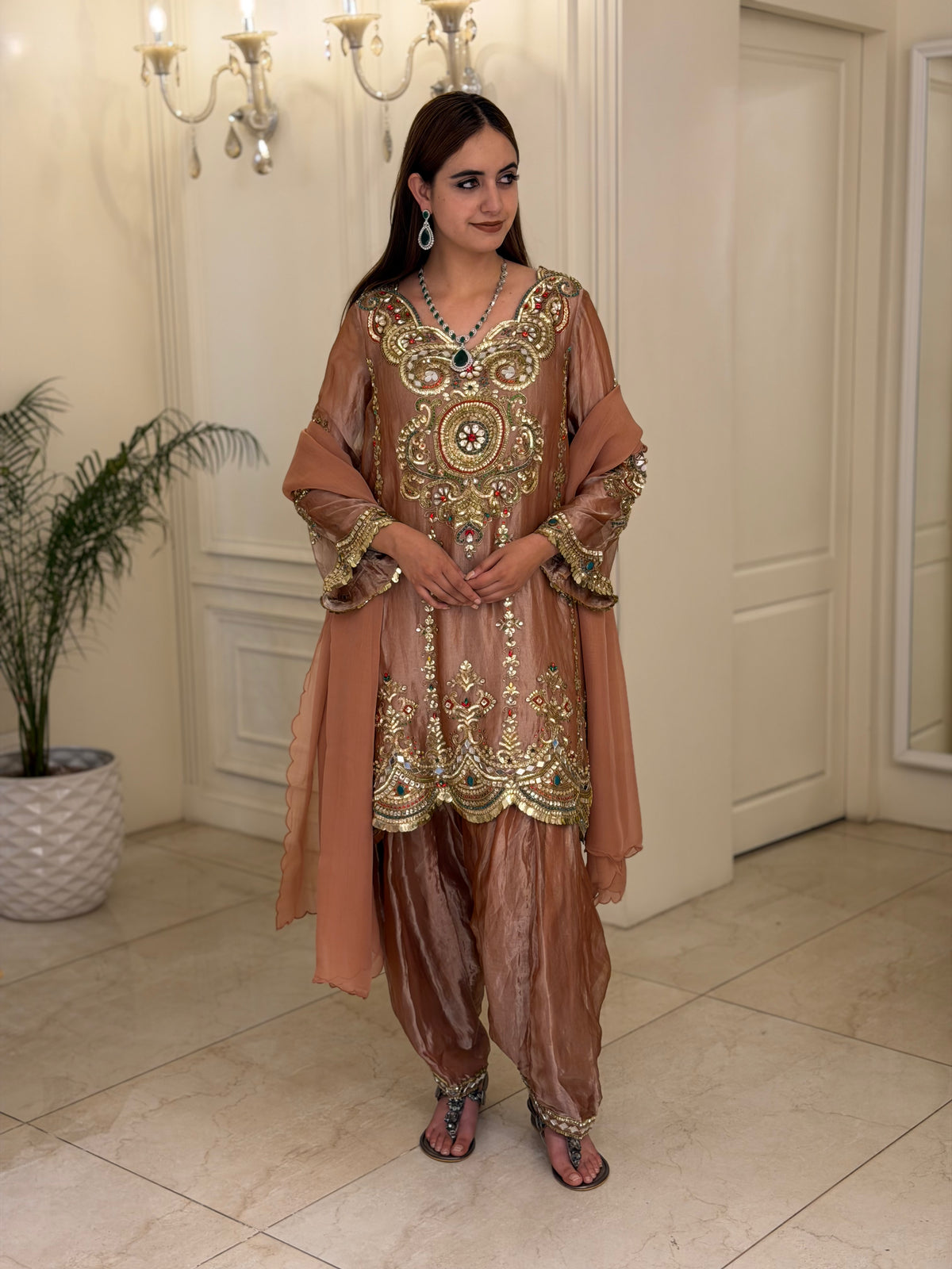 Pure Tissue Heritage Shalwar Set