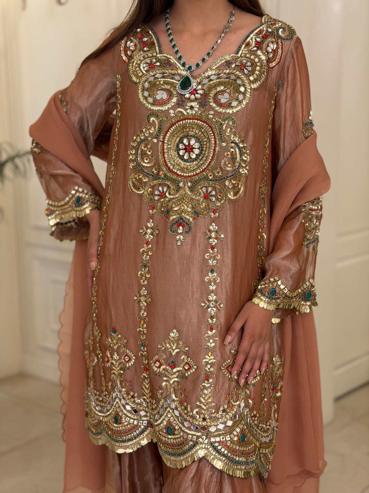 Pure Tissue Heritage Shalwar Set