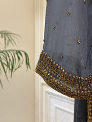 Midnight Grace Chinon Gharara Set