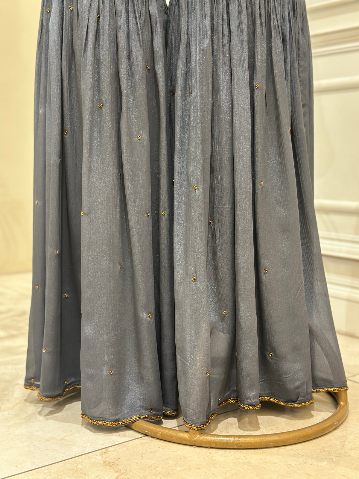 Midnight Grace Chinon Gharara Set