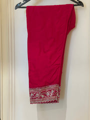 Luxury Silk Semi-Formal Suit Set with Hand Embroidery