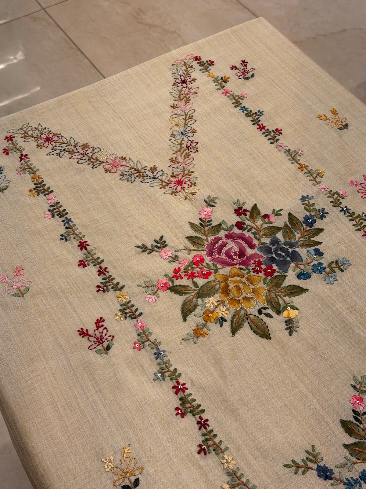 Mehr-e-Gul – Jamdani Kantha Work Suit
