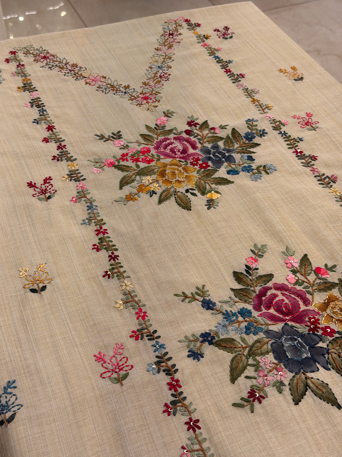 Mehr-e-Gul – Jamdani Kantha Work Suit