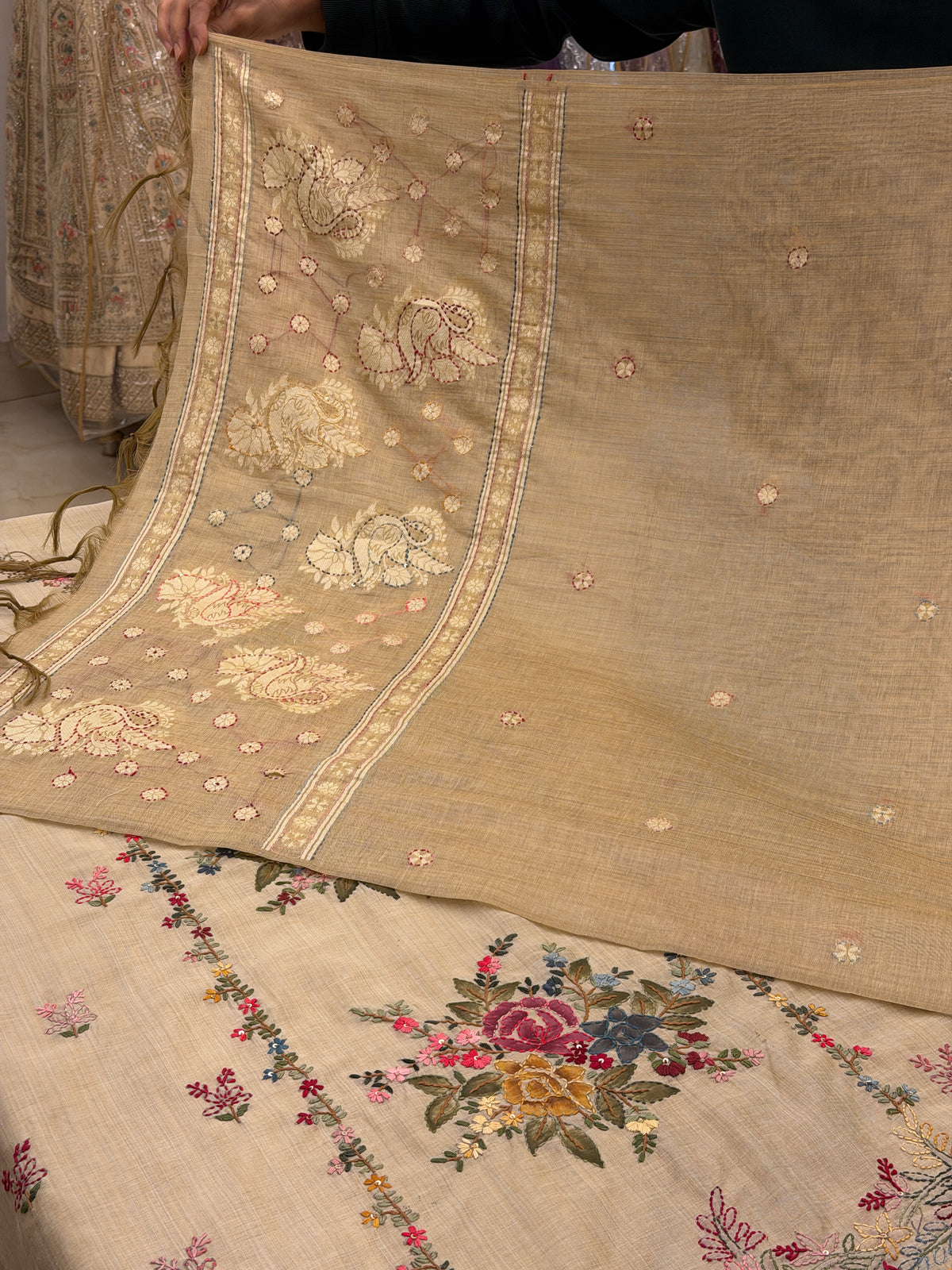 Mehr-e-Gul – Jamdani Kantha Work Suit