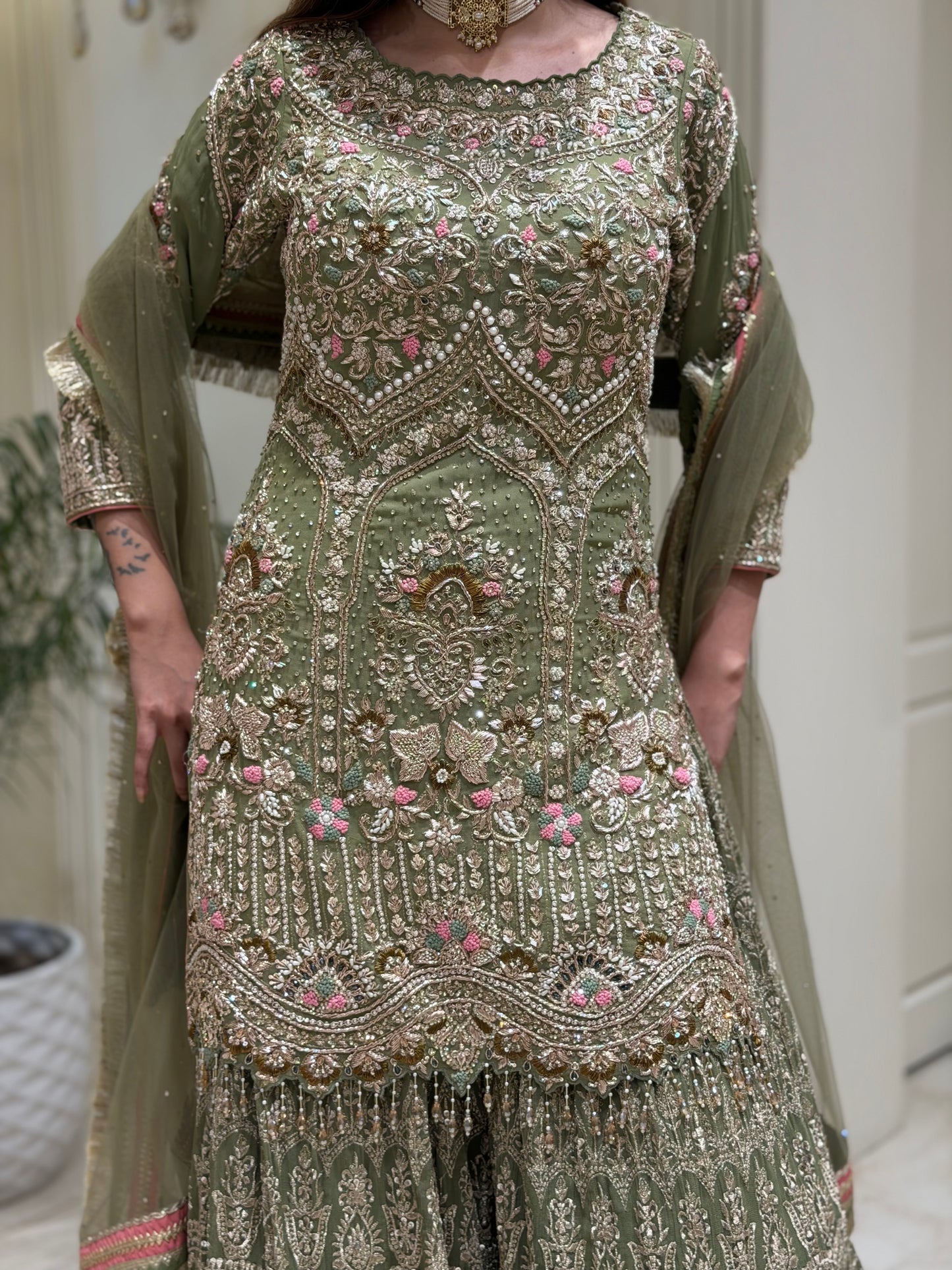 Gulzar Grace – Luxury Georgette Sharara Set