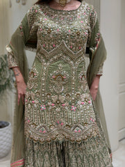 Gulzar Grace – Luxury Georgette Sharara Set