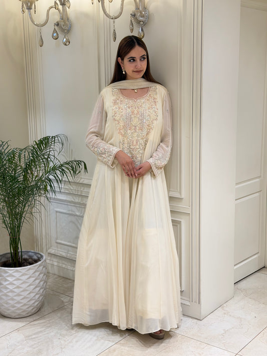 Ethereal Grace – Luxury Georgette Embellished Gown