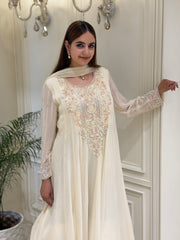 Ethereal Grace – Luxury Georgette Embellished Gown