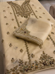 Noor Jahan – Design 01 | Luxury Pure Organza Handcrafted Suit