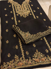 Noor Jahan – Design 01 | Luxury Pure Organza Handcrafted Suit