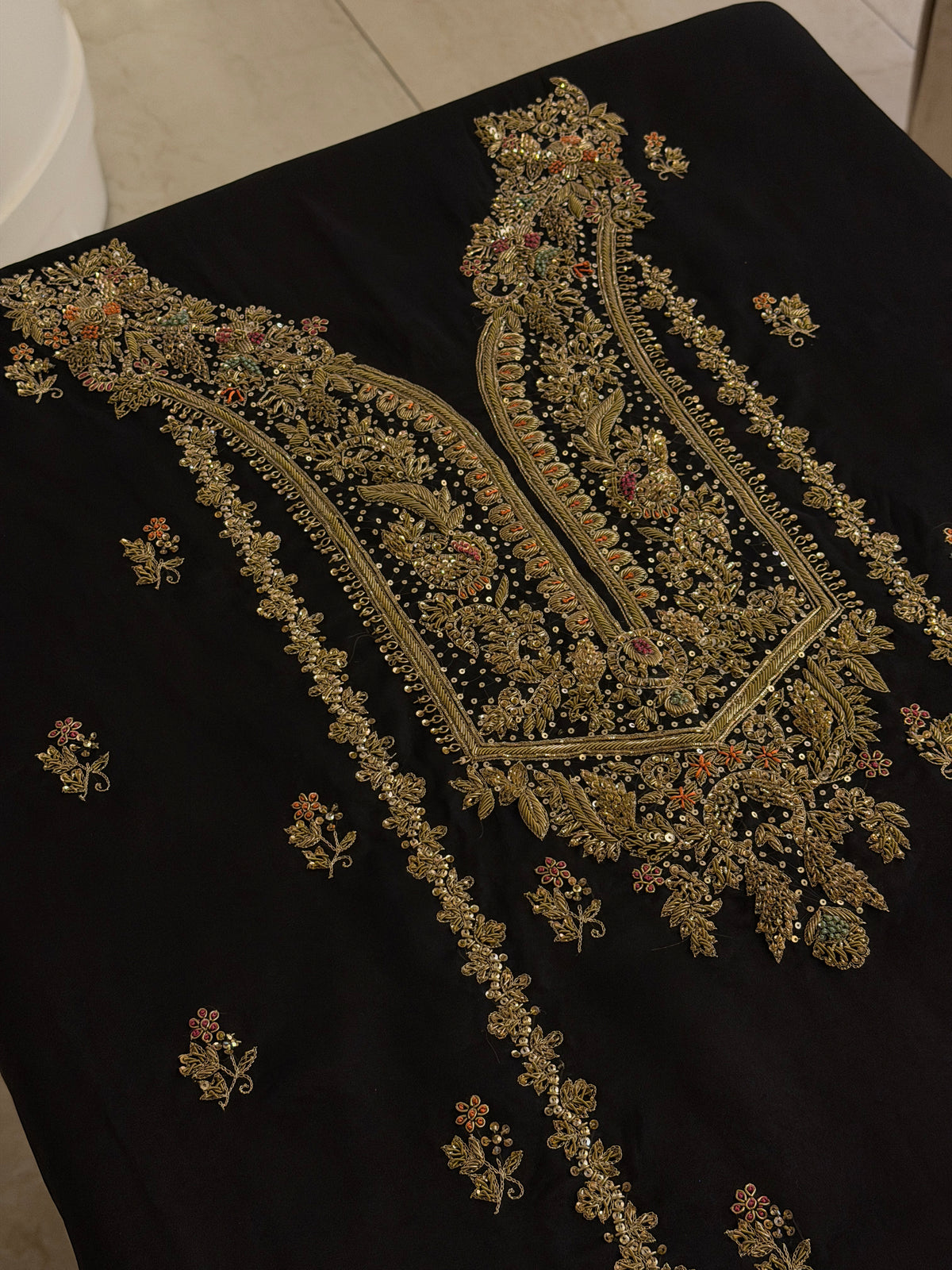 Noor Jahan – Design 01 | Luxury Pure Organza Handcrafted Suit