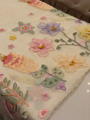 Spring Blossom Organza Formal Suit