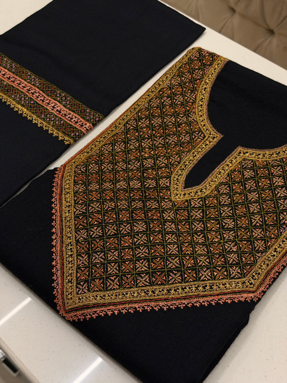Pure Wool Tilla Sozni Unstitched