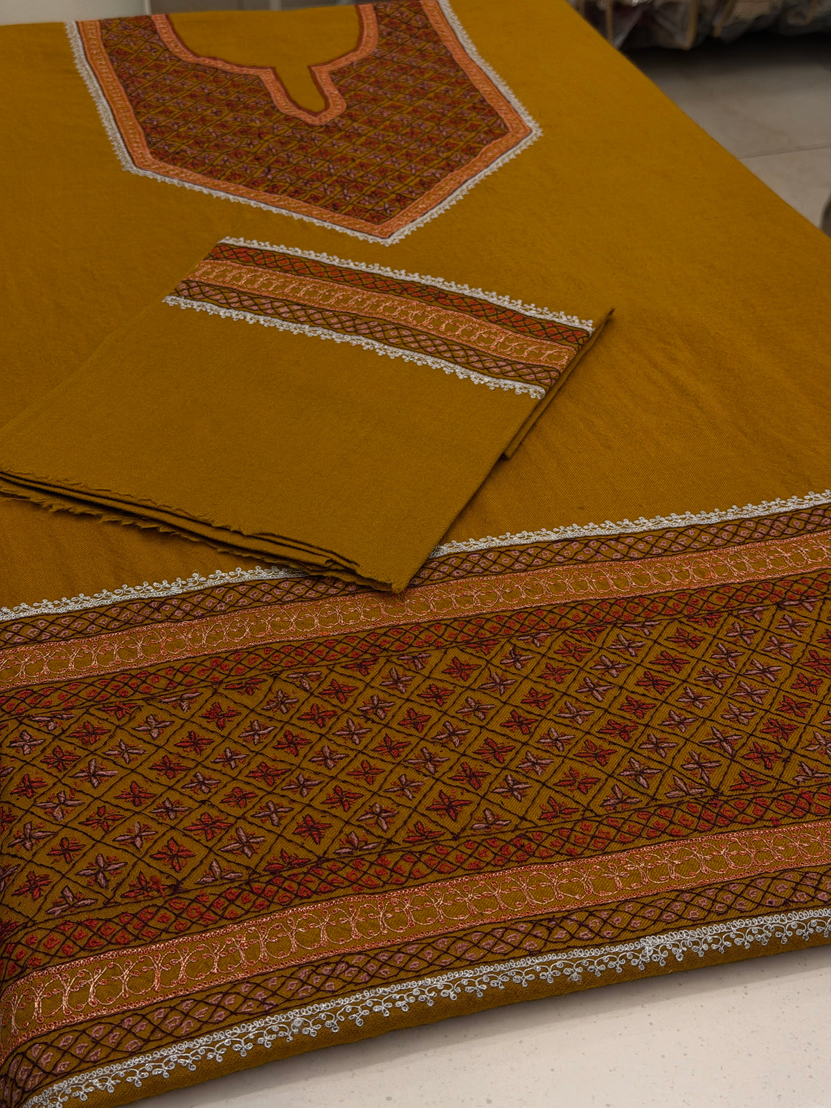 Pure Wool Tilla Sozni Unstitched
