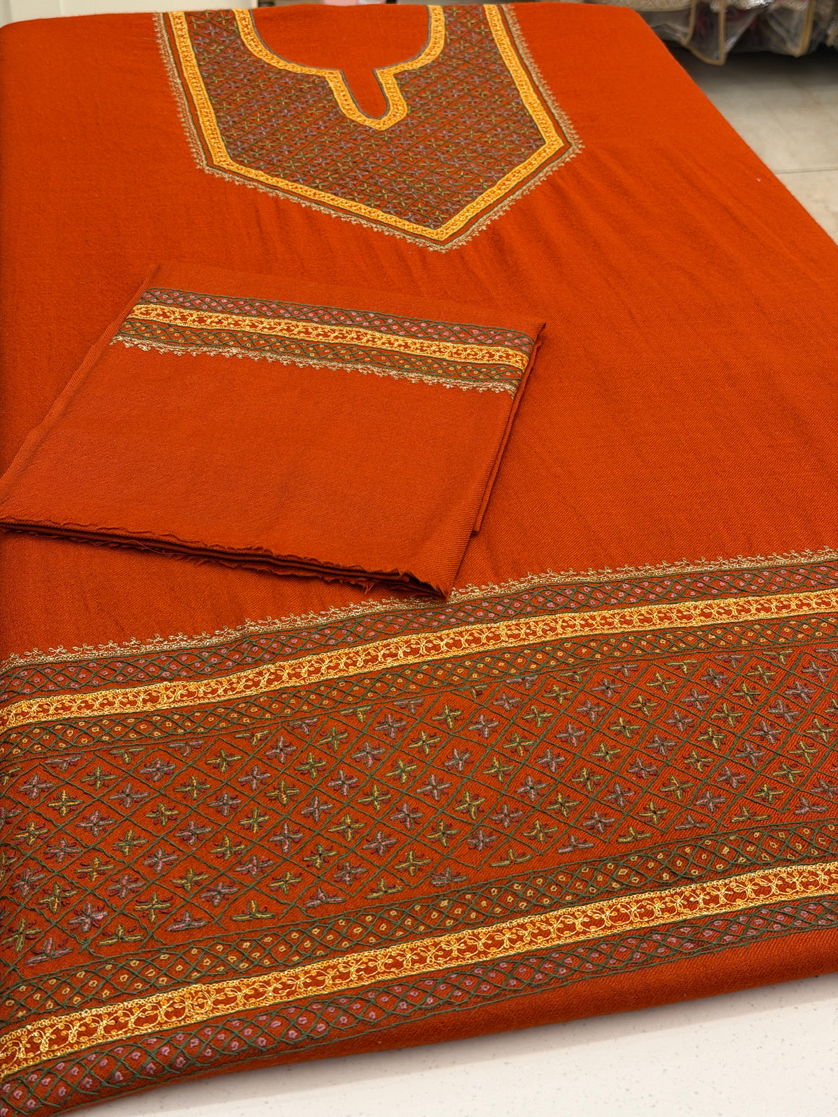 Pure Wool Tilla Sozni Unstitched