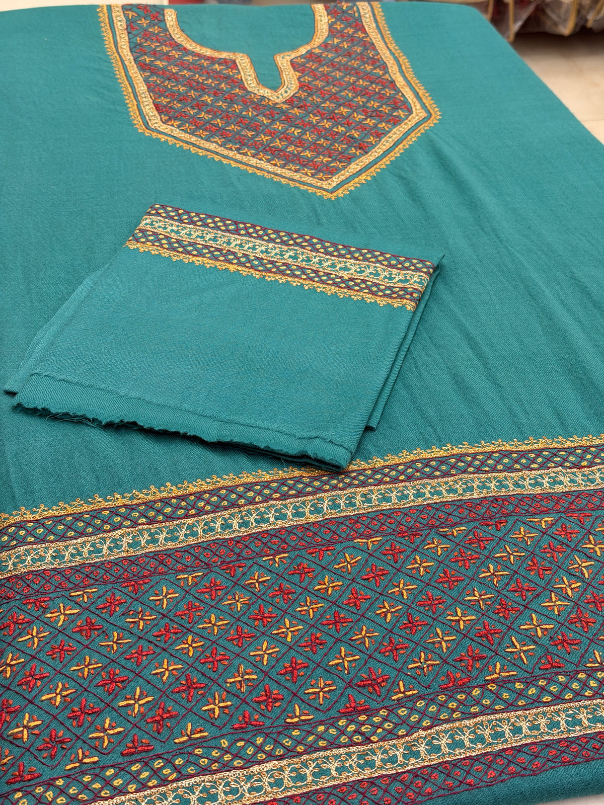 Pure Wool Tilla Sozni Unstitched